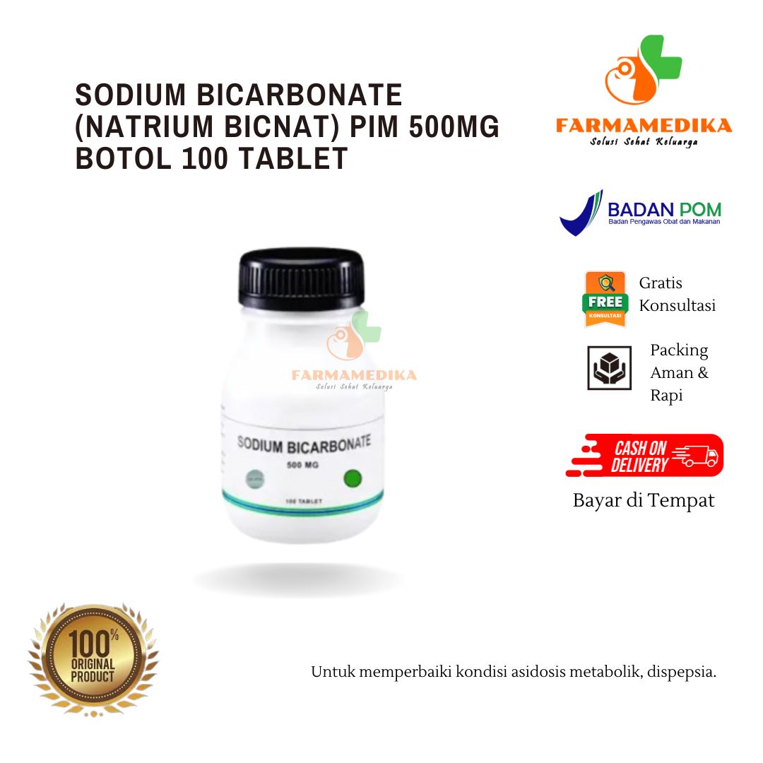 Sodium Bicarbonate Natrium Bicnat Pim Mg Botol Tablet Lazada