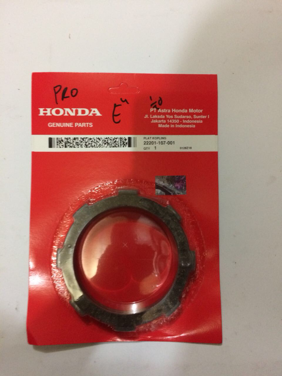 PLAT KAMPAS KOPLING KAIN KLOS HONDA GL PRO CS1 ASLI ORIGINAL Lazada