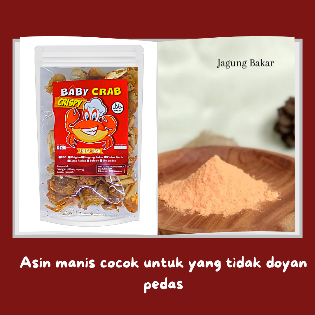 Baby Crab Crispy Camilan Lauk Halal Pirt Kemasan Gr Lazada Indonesia