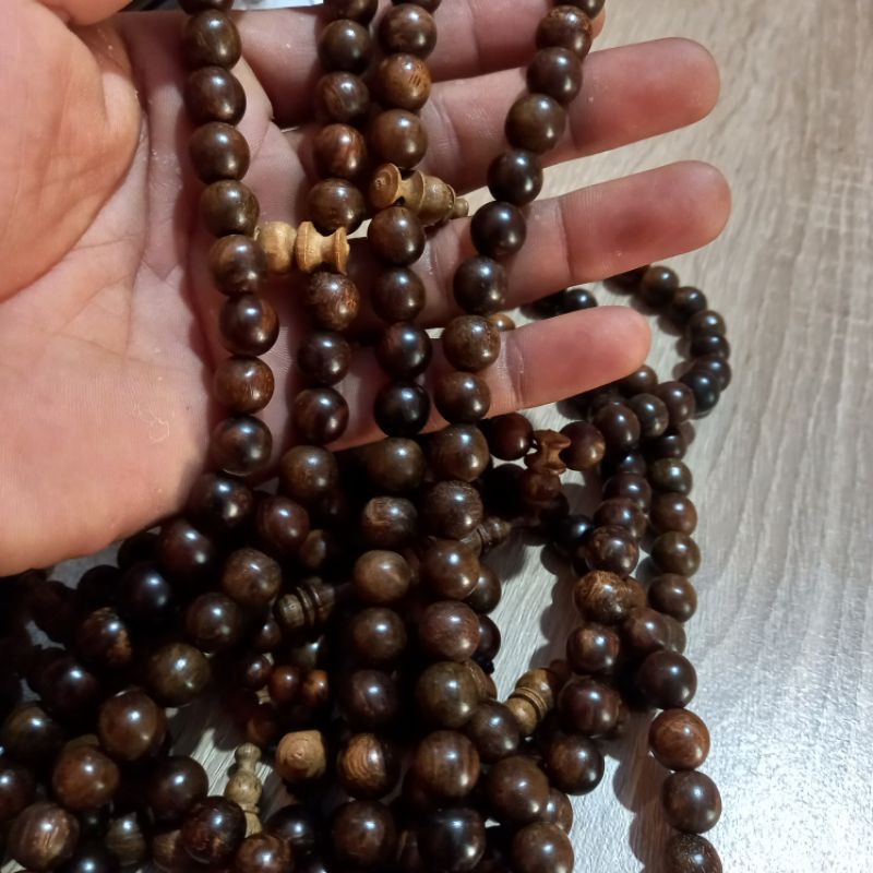 Tasbih Kayu Gaharu Super Mm Gaharu Asli Tasbih Gaharu Buaya Gaharu