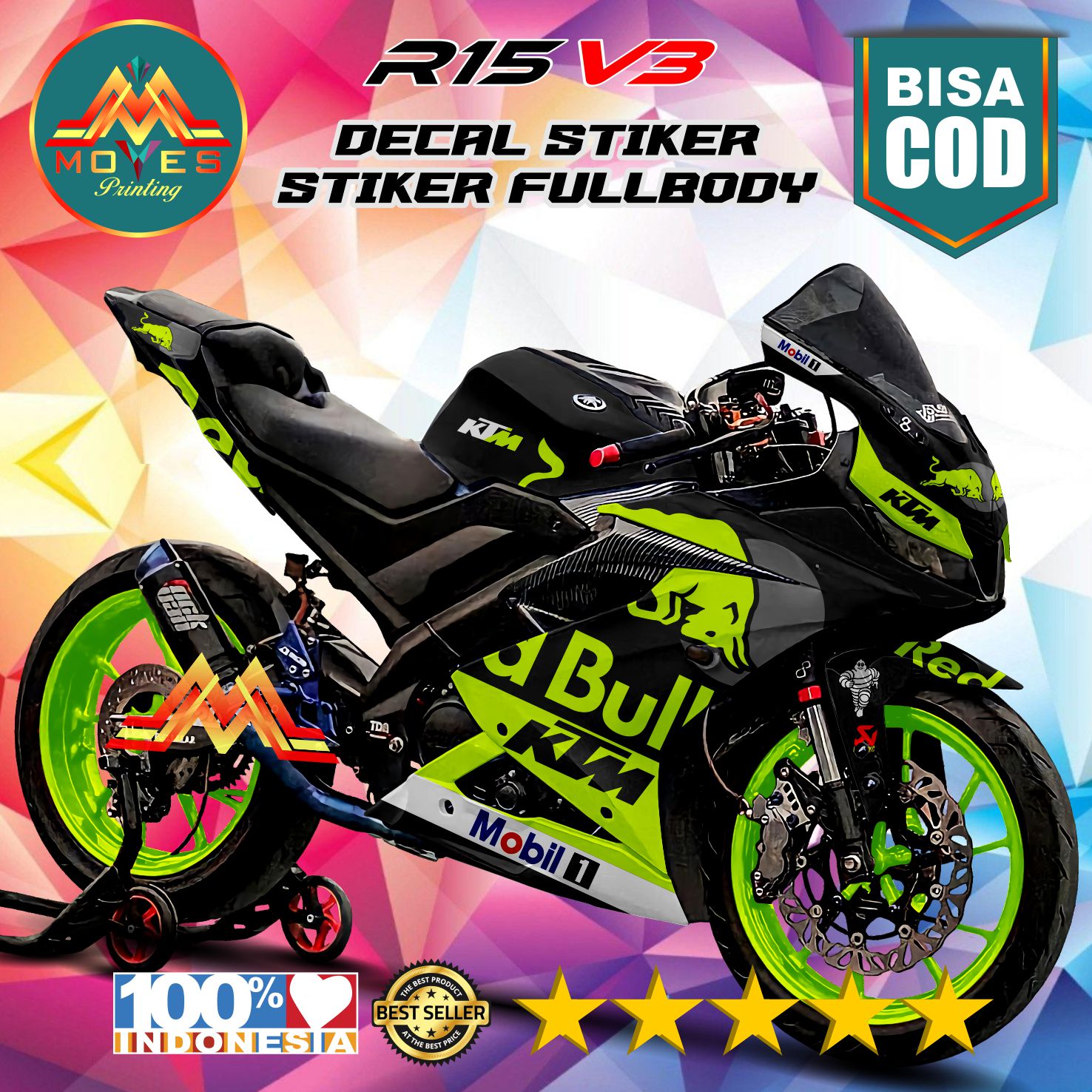 Bisa Cod Bayar Di Tempat Decal Stiker Full Body Decal Stiker