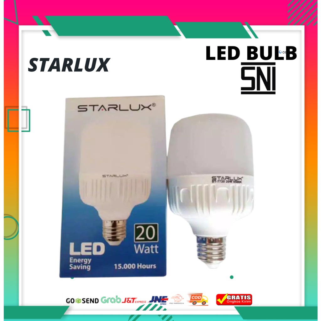 LAMPU BOHLAM LED 20 WATT STARLUX LAMPU BOLHAM MURAH 20 WATT STARLUX