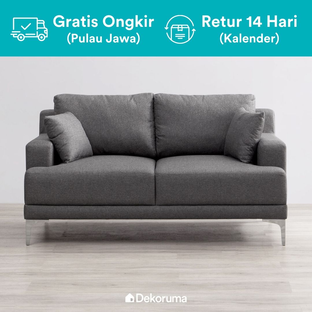 Dekoruma Bordo Sofa Ruang Tamu Minimalis Modern Scandinavian 2 Seater