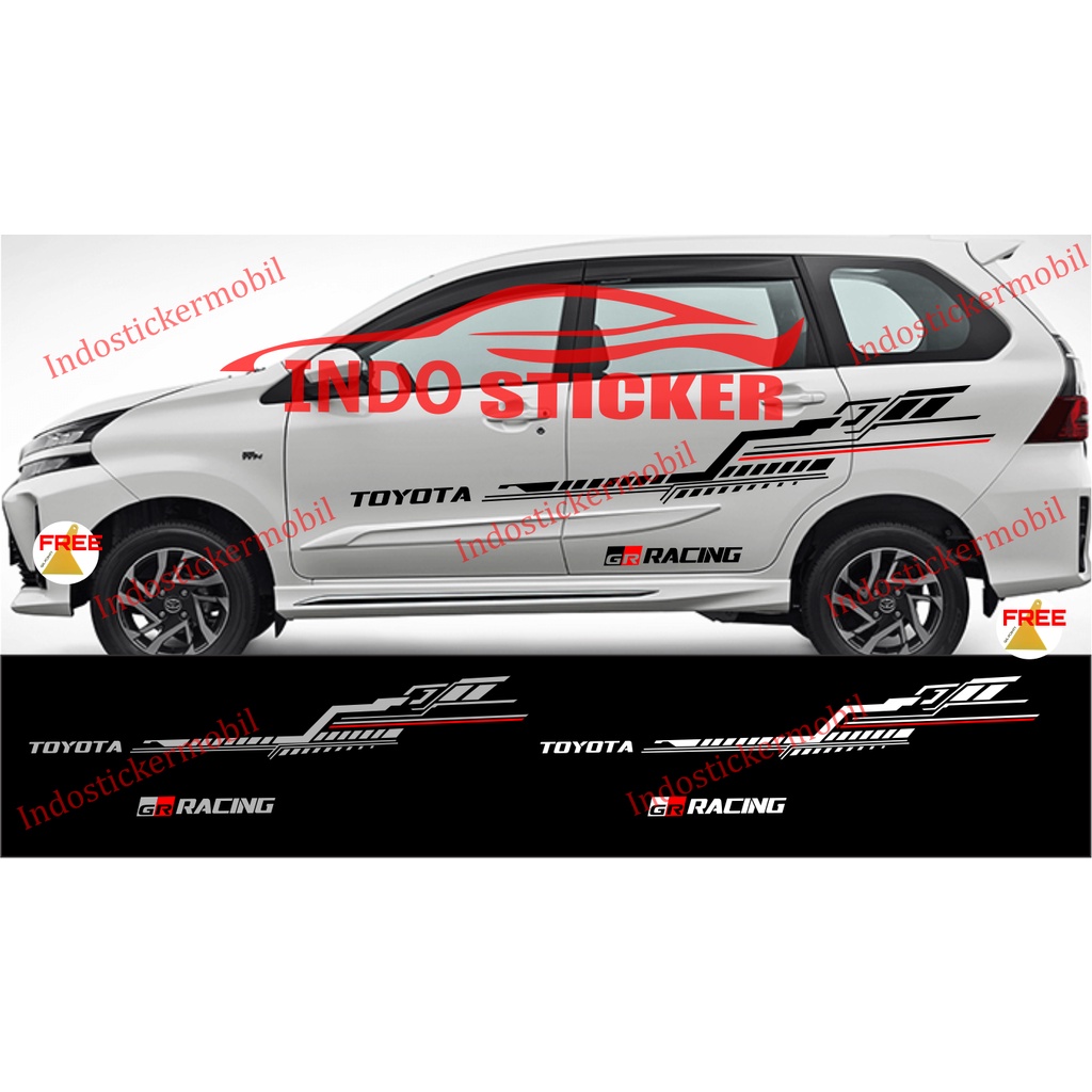 Sticker Stiker Mobil Avanza Veloz Sticker Mobil Toyota Veloz Gr Gazo