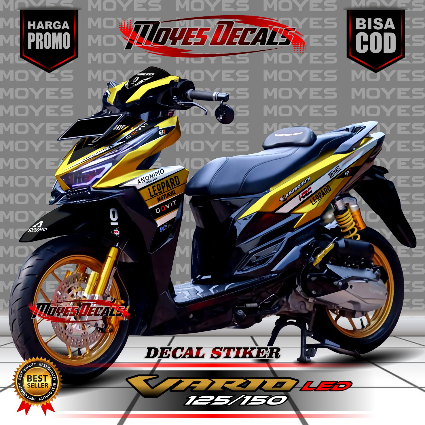 Decal Vario LED 125 Stiker Vario Keyless 150 Decal Variasi