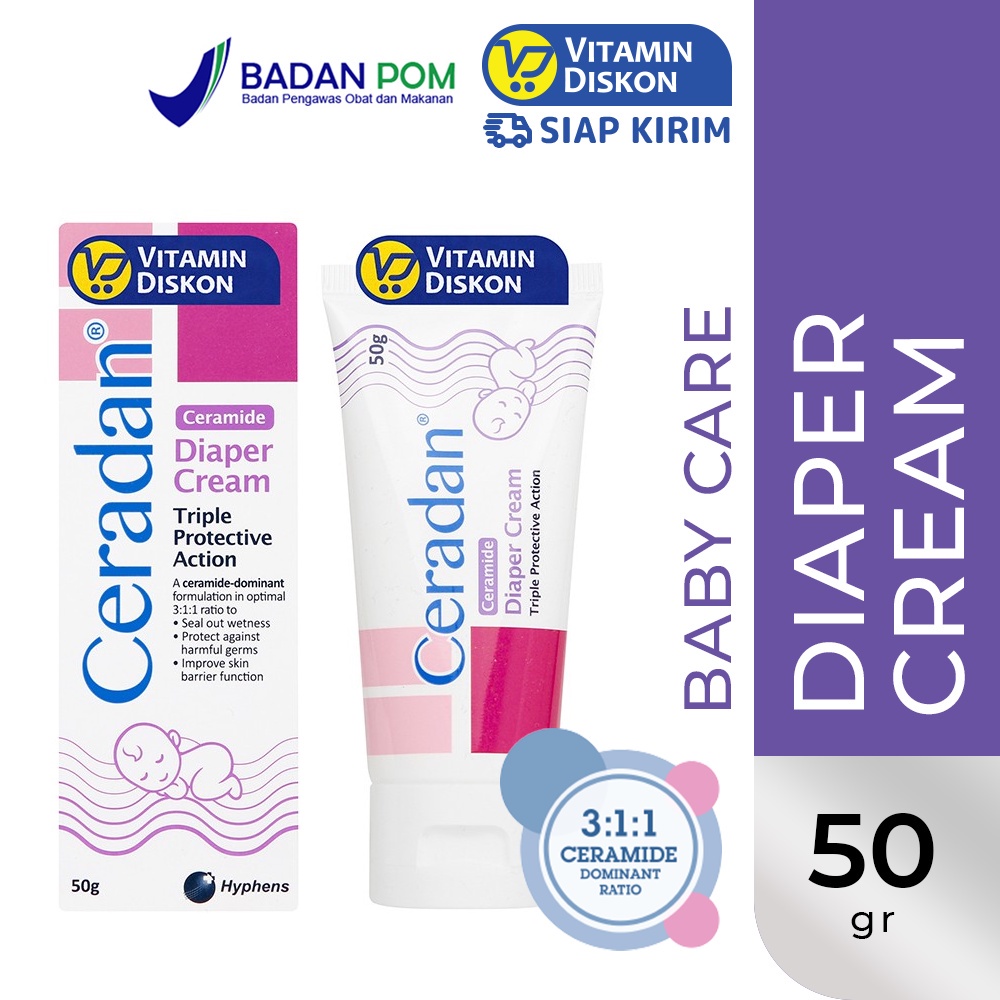 Ceradan Diaper Cream Gr Krim Pelindung Dan Pencegah Ruam Popok