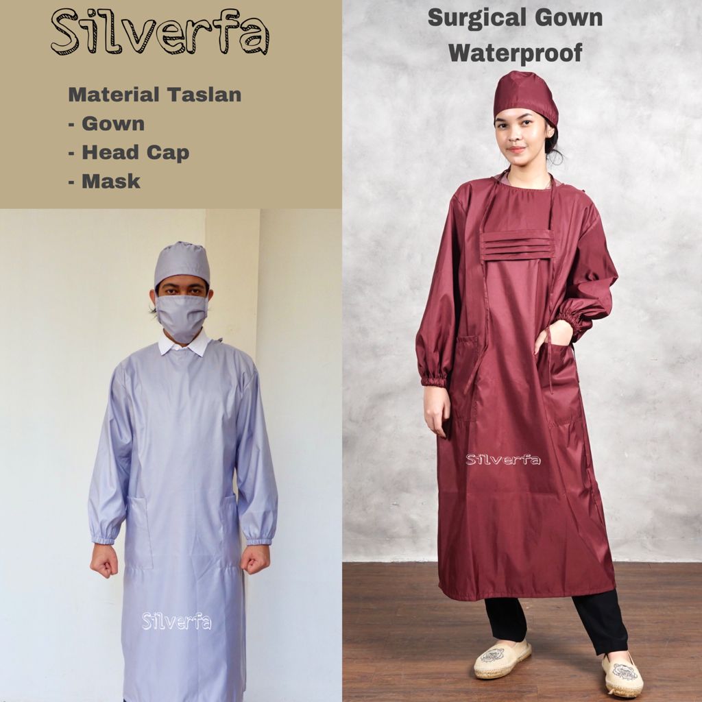 Surgical Gown Set Baju Bedah Baju Operasi APD Waterproof