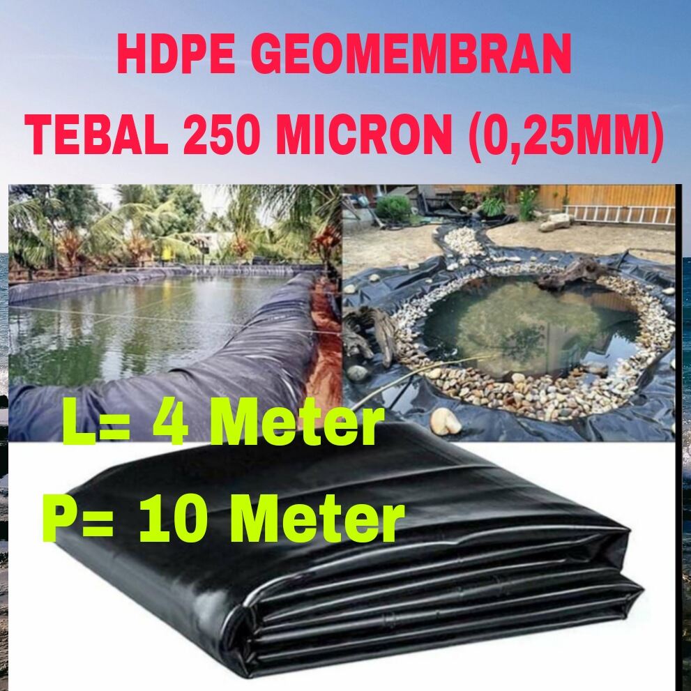 Plastik Hdpe Geomembran X Meter Tebal Micron Lazada Indonesia