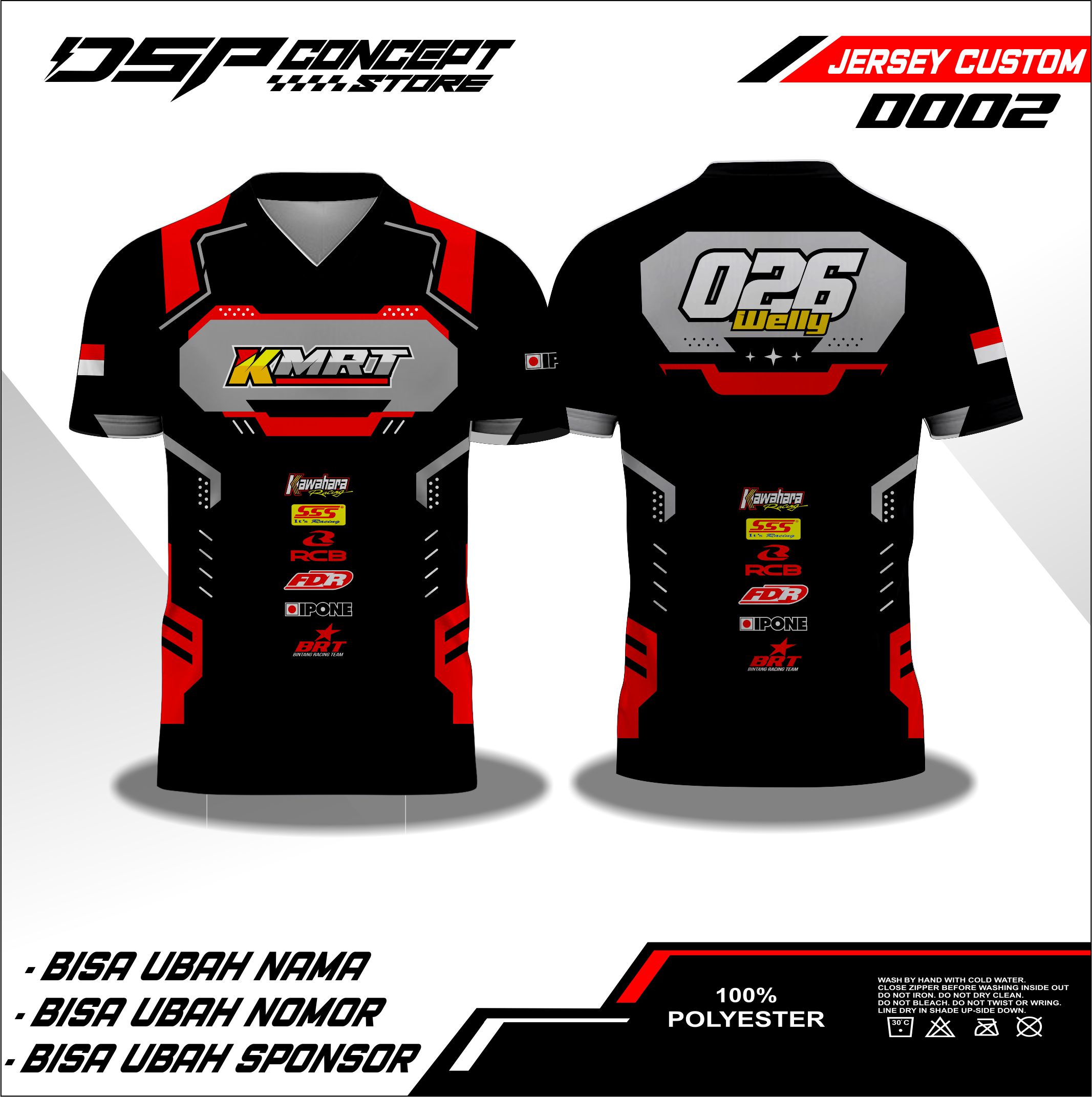 KAOS BAJU JERSEY RACING CUSTOM FULL PRINTING JERSEY BALAP JERSEY BISA