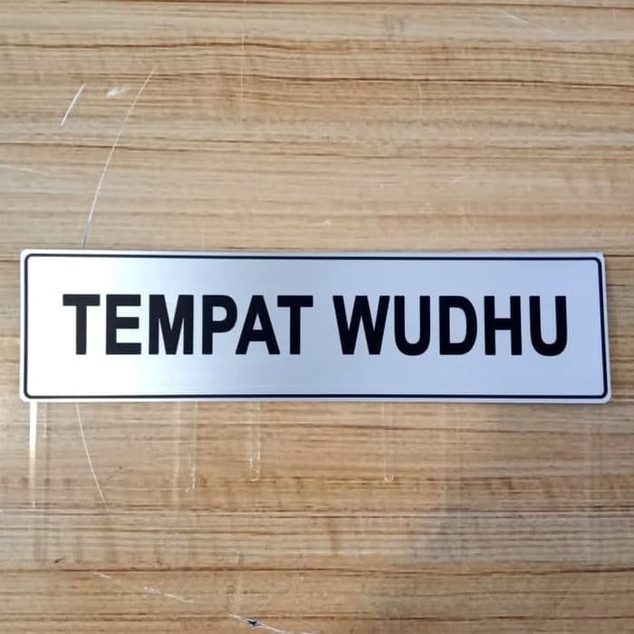 Sign Label Tempat Wudhu Ukuran X Cm K Rambu Lazada Indonesia