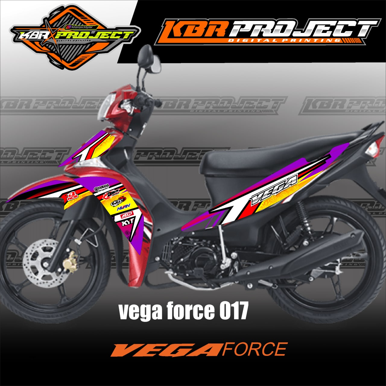 Stiker Striping Vega Force Lis Variasi Stiker Motor Suzuki Desain