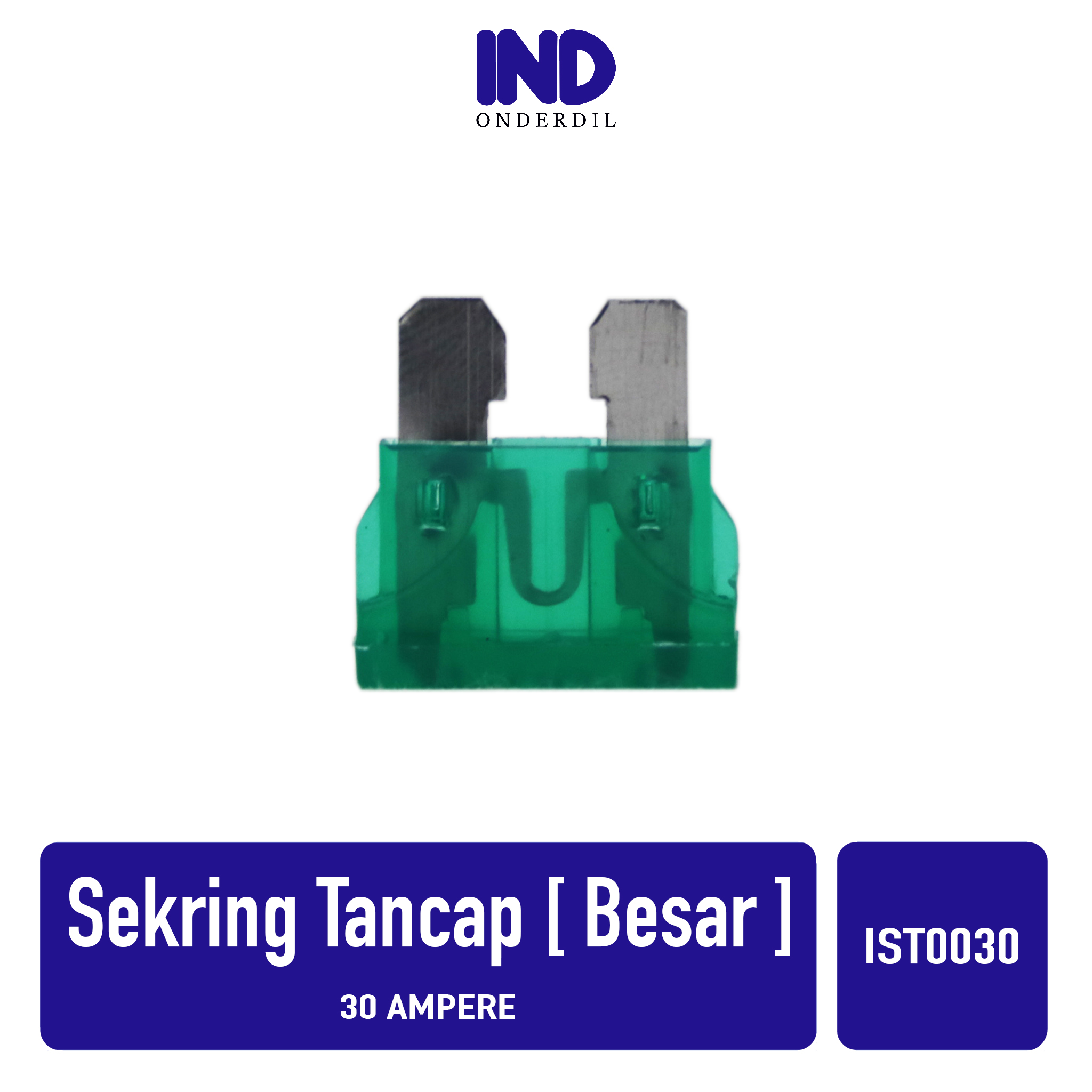 Sekring Sekering Sikring Tancap Fuse Blade Besar 30 A Ampere 30A Warna