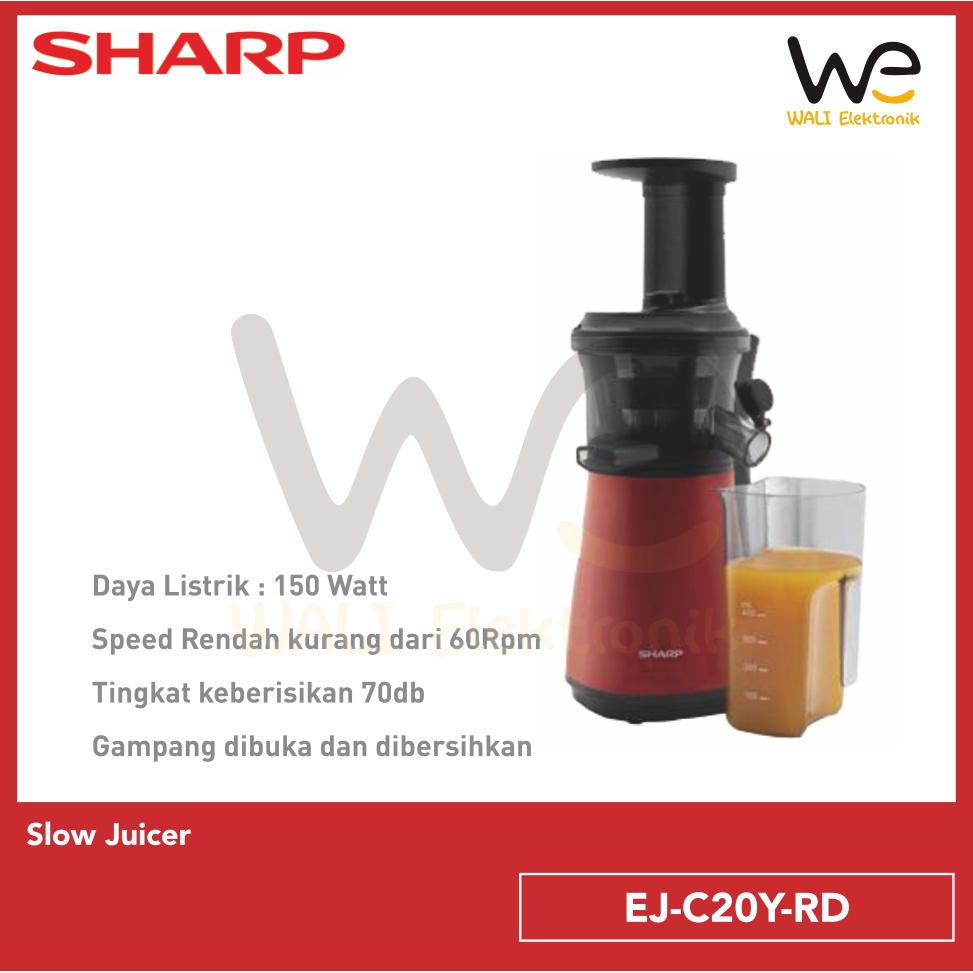 Sharp Slow Juicer Ej C Y Rd Ejc Yrd Ejc Juicer Lazada Indonesia