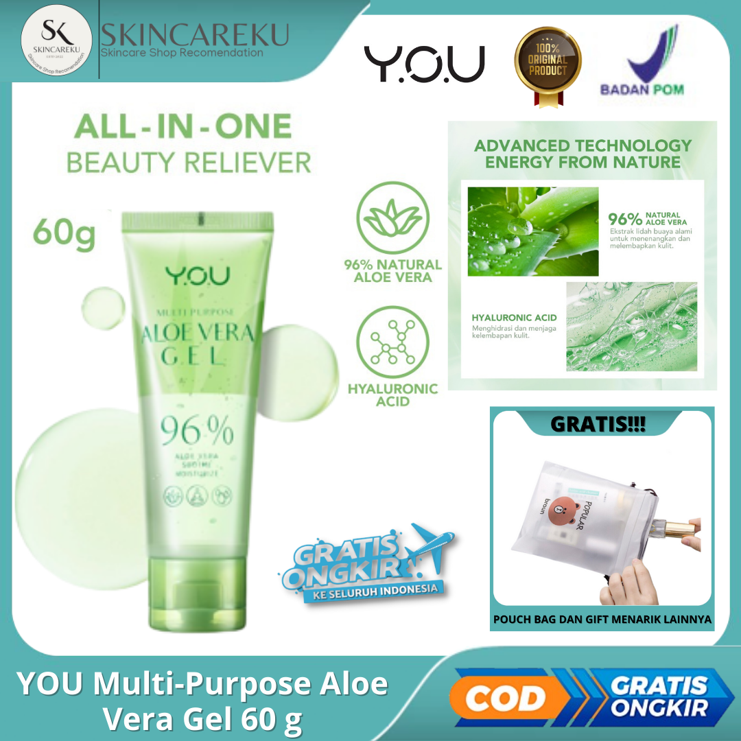 You Multi Purpose Aloe Vera Gel Ekstrak Lidah Buaya Moisturizer