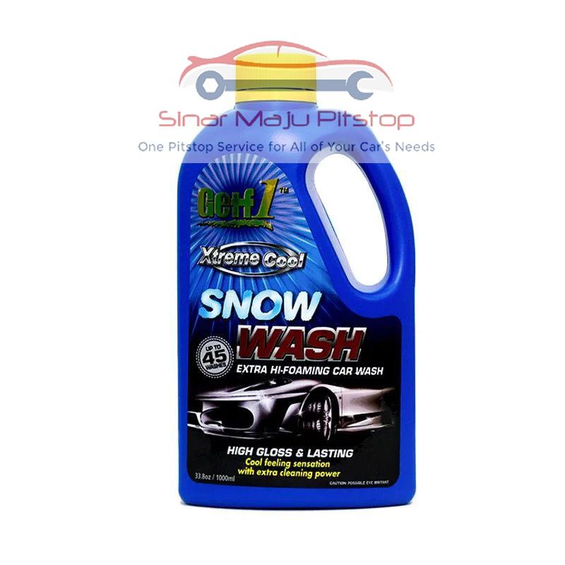 GETF1 Xtreme Cool Snow Wash Extra Hi Foaming Car Wash Shampoo 1 Liter