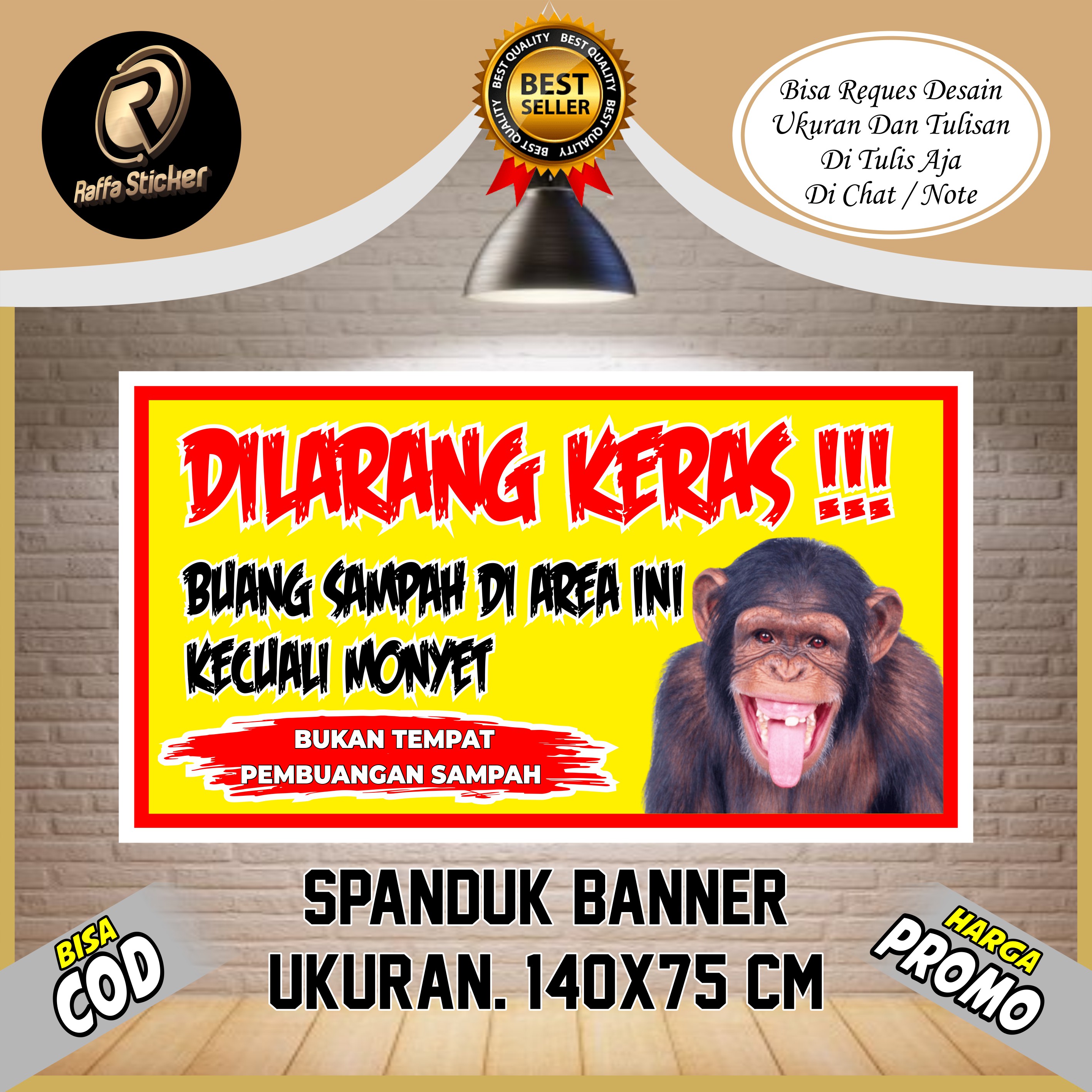 Spanduk Banner Backdrop Dilarang Buang Sampah Spanduk Dilarang Buang