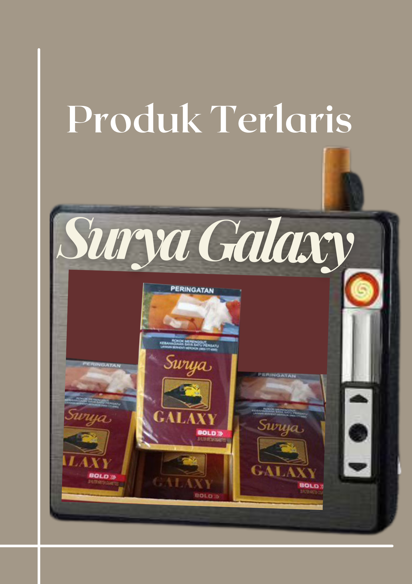 Kotak Rokok Plus Korek Api Rokok Surya Galaxy Isi Batang Lazada