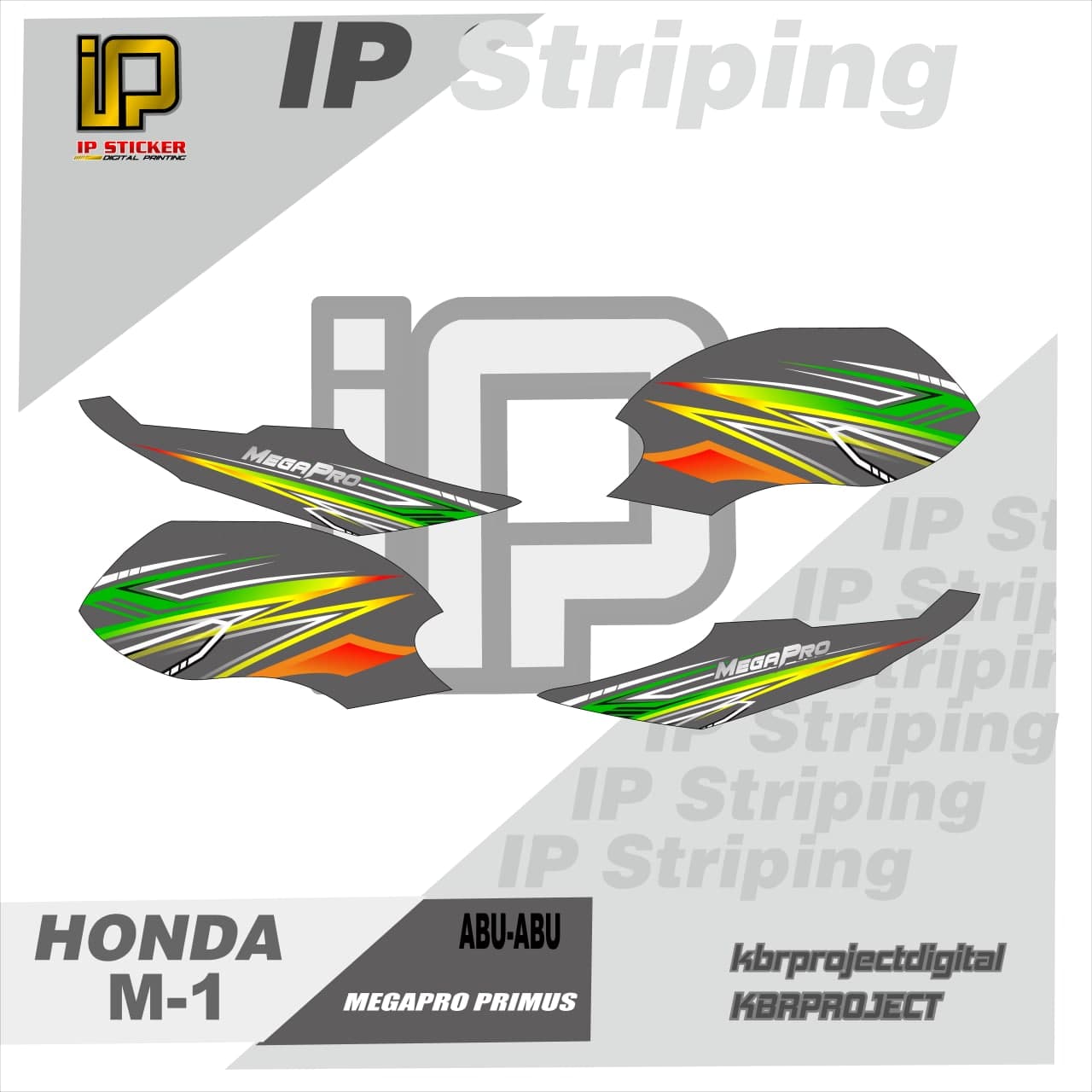 Megapro Primus Striping Megapro Primus Motor Honda Motor Sticker