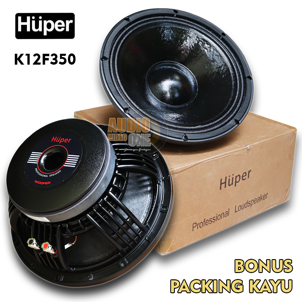 Speaker Huper K12F350 Komponen Spiker 12 Inch Original Spul 3 Inch