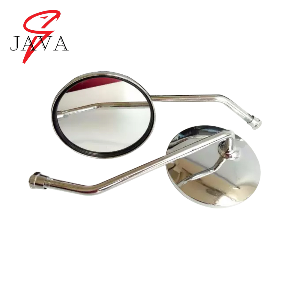 PROMO Spion Retro Klasik Bulat Chrome Tangkai Panjang Model Vespa