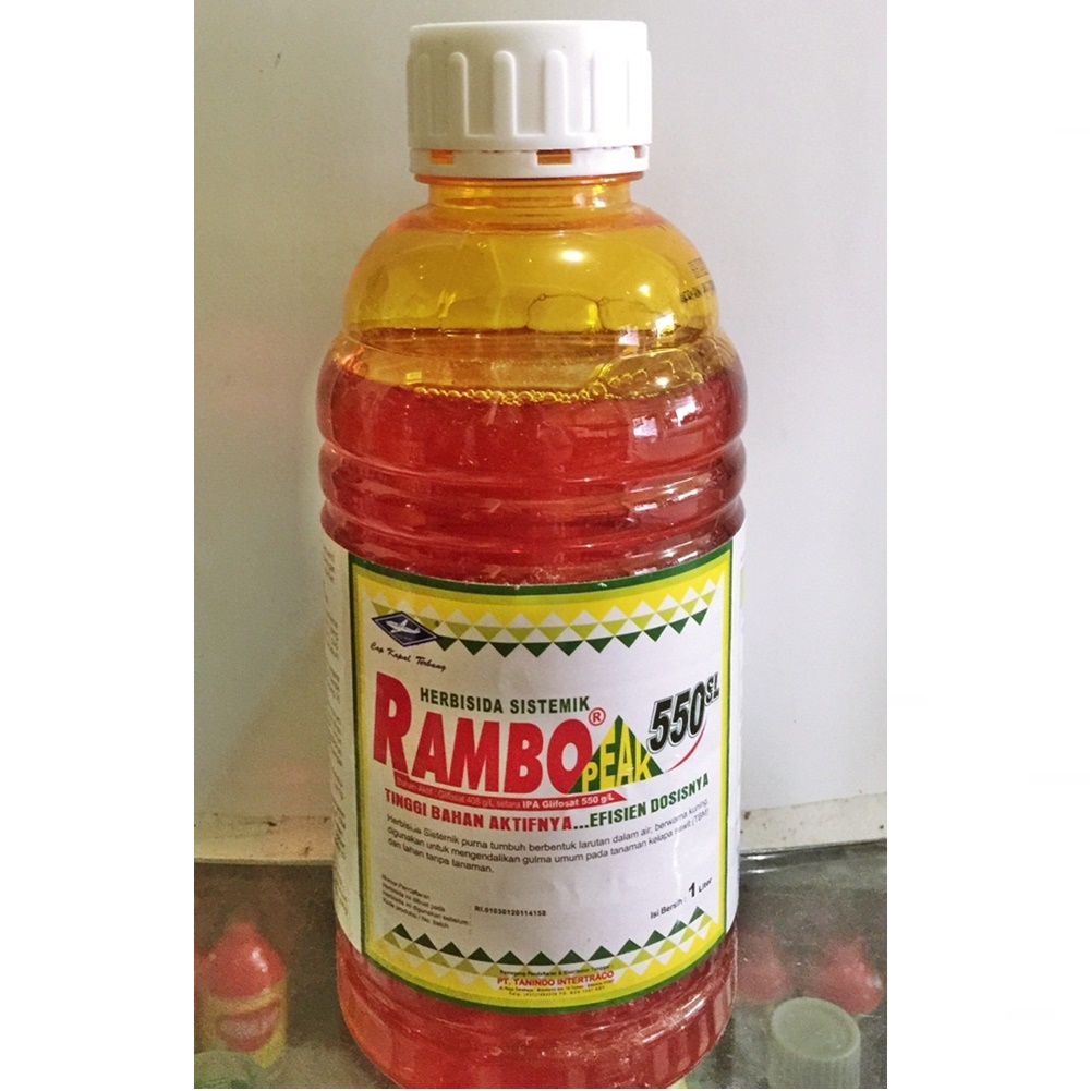 Herbisida Rambo Peak 1L 500 ML IPA Glifosat 550 SL Pembasmi