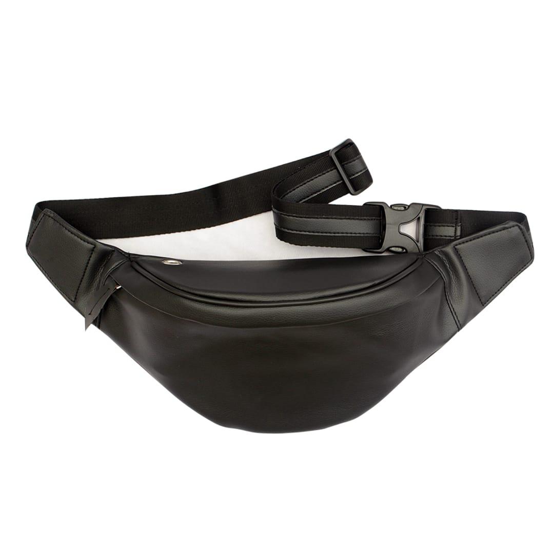 Wenang hitam tas waistbag pria dan wanita pu kulit terbaik