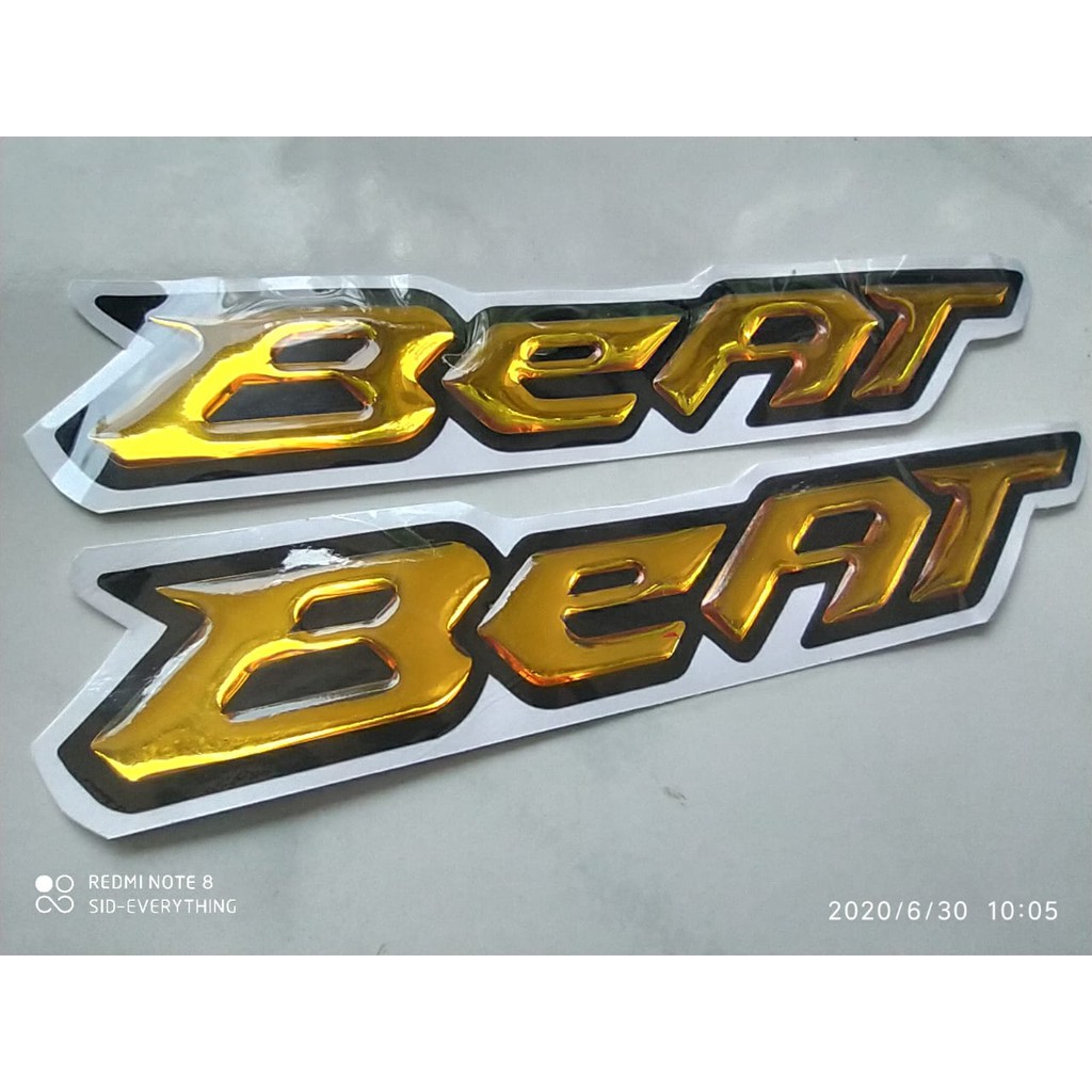 Harga Satuan Sticker Timbul Stiker Timbul Emblem Tulisan Beat