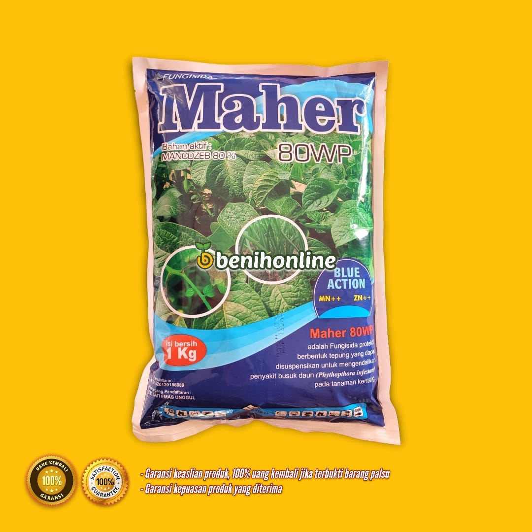 Fungisida Ampuh Maher Blue Action Mancozeb Wp Kg Obat Busuk Daun