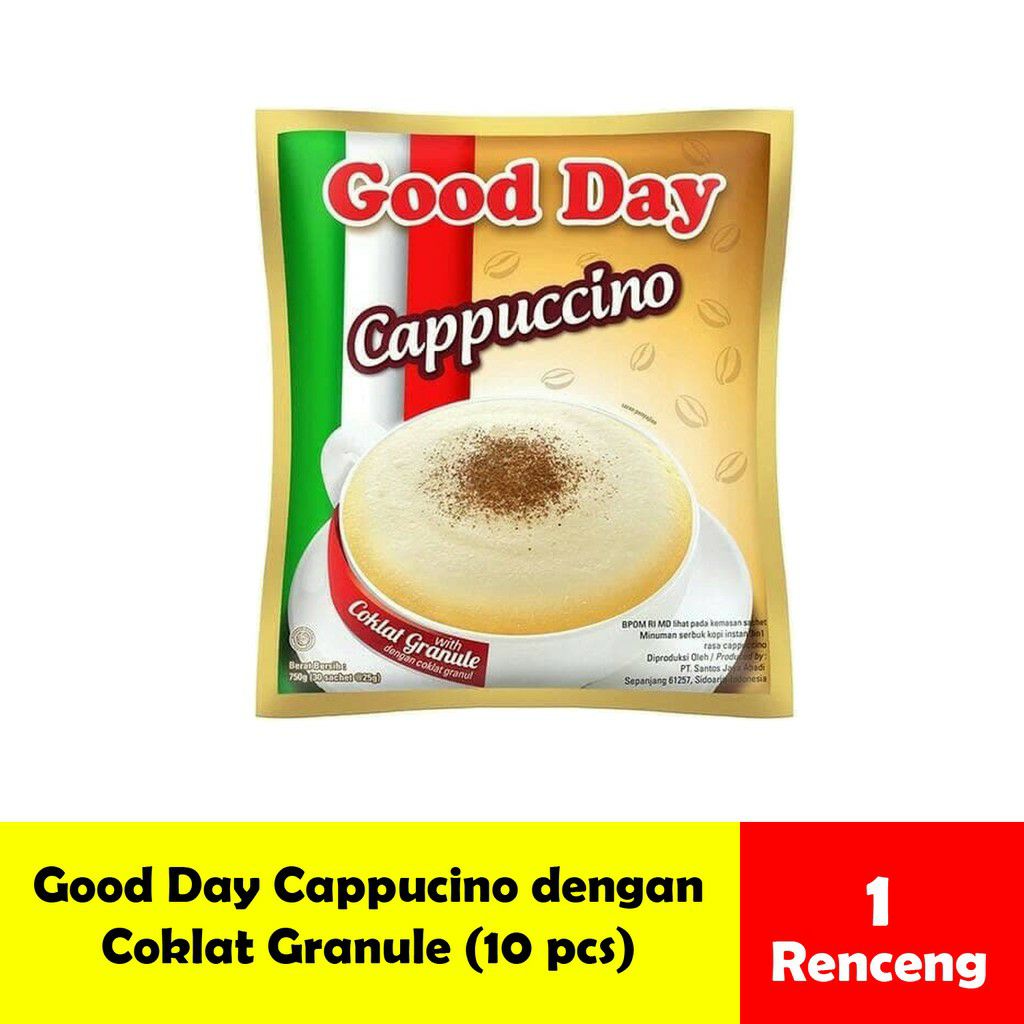 Kopi Good Day Cappuccino Granula Coklat Renceng Lazada Indonesia