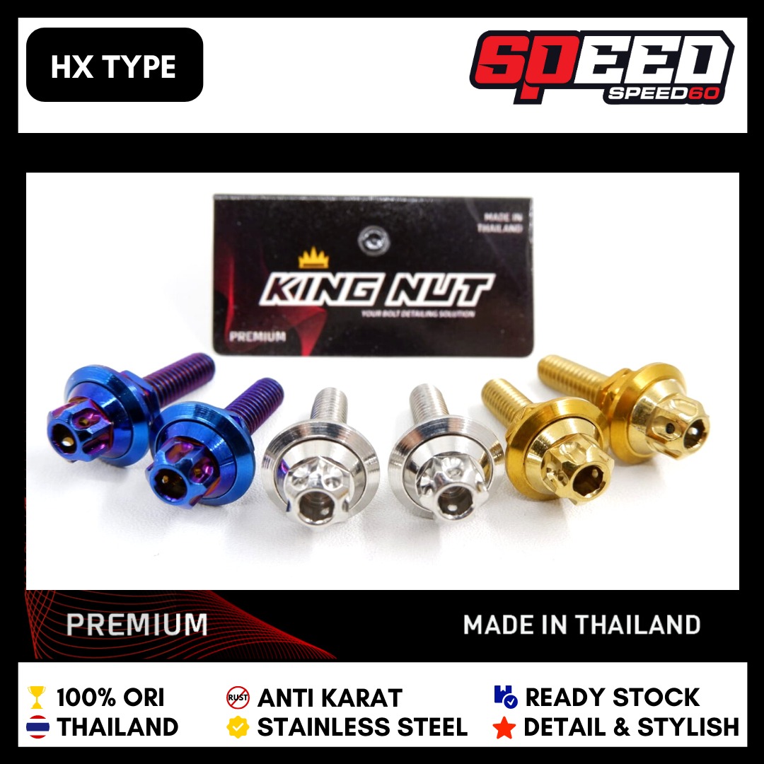 Probolt Baut Breket Tabung Master Rem Minyak Rem Stainless King Nut