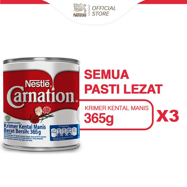 Paket Isi 3 Nestle CARNATION Susu Kental Manis 365g Lazada Indonesia