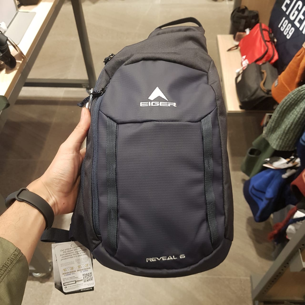 TAS EIGER REVEAL SLING NAVY 4L Lazada Indonesia