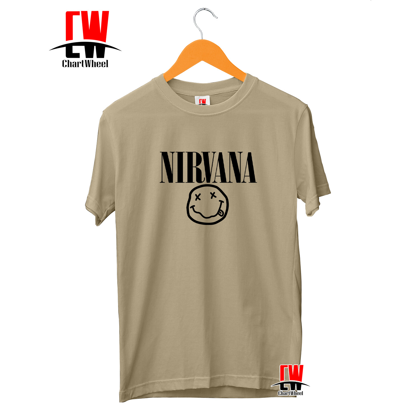 Kaos Distro Pria Wanita NIRVANA Cotton Combed 30s Bandung Kaos Anime