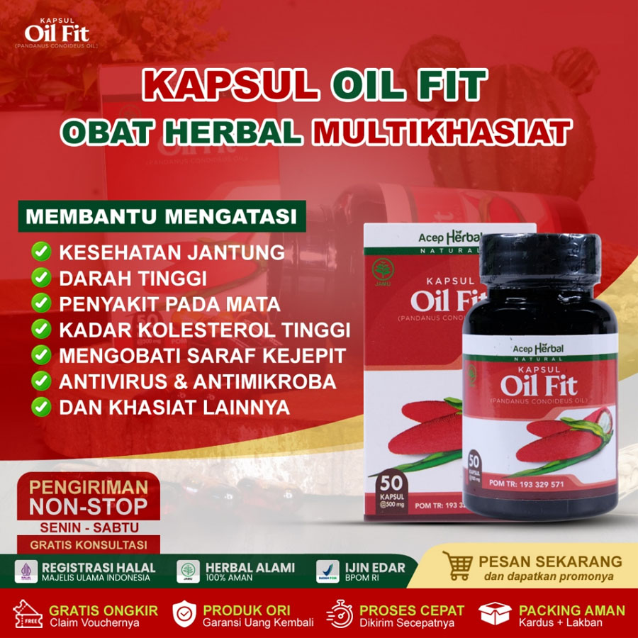 Asli Oil Fit Herbal Kapsul Ekstrak Minyak Buah Merah Papua Multi