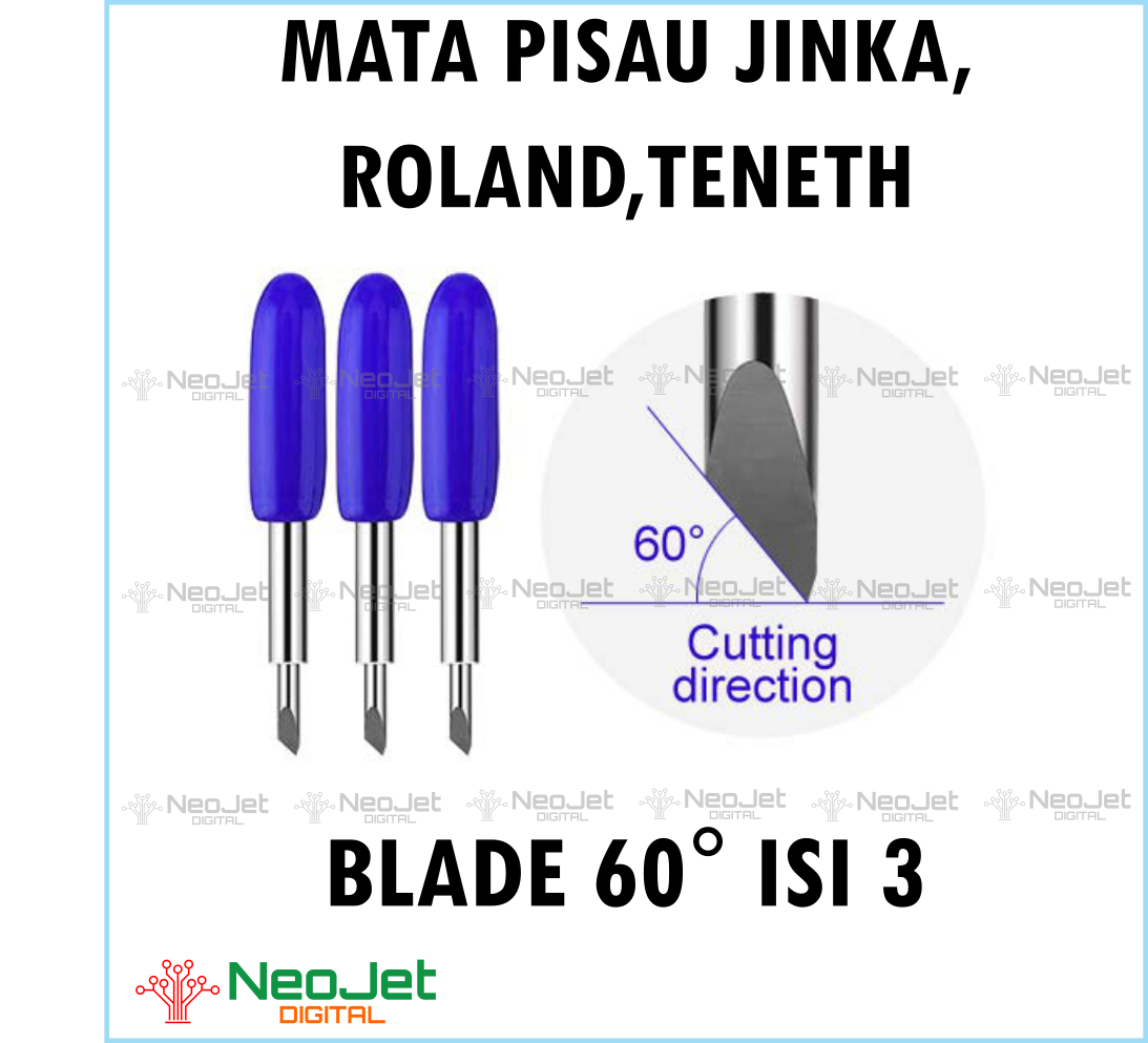 Mata Pisau Jinka Roland Teneth Blade Isi Refill Isi Ulang Blade Mesin