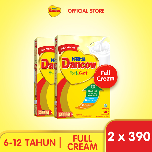 Paket Isi 2 Nestle DANCOW FortiGro Susu Bubuk Full Cream Usia Sekolah