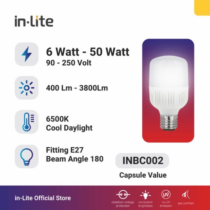 Lampu In Lite Inlite Led Capsule Value W Watt Watt Inbc