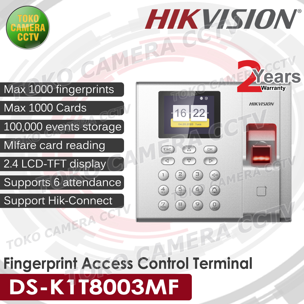 HIKVISION DS K1T8003MF MESIN ABSEN FINGERPRINT ACCESS CONTROL Lazada