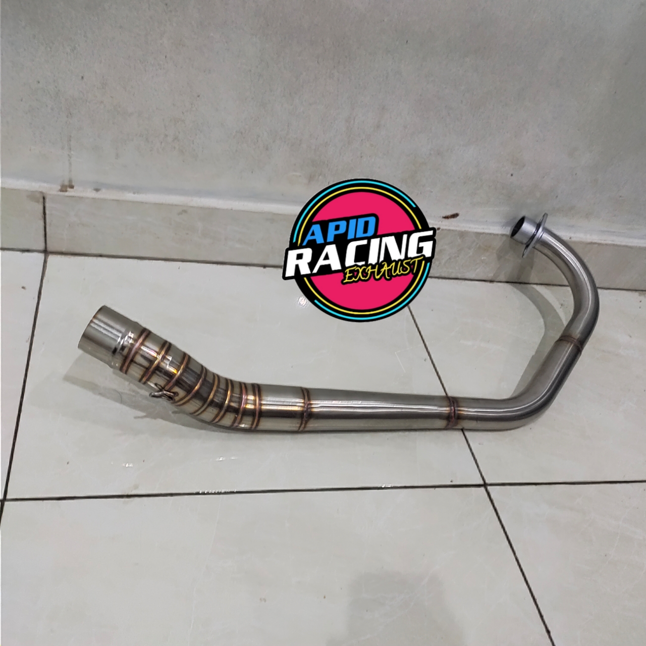 Leher Header Pipa Model Kompetisi Bending Roll Knalpot Racing Mp Gl Cb