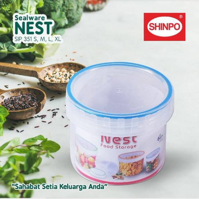 Toples Serbaguna Shinpo SIP 351 L 750 Ml Nest Food Storage 1 Pcs 351 L