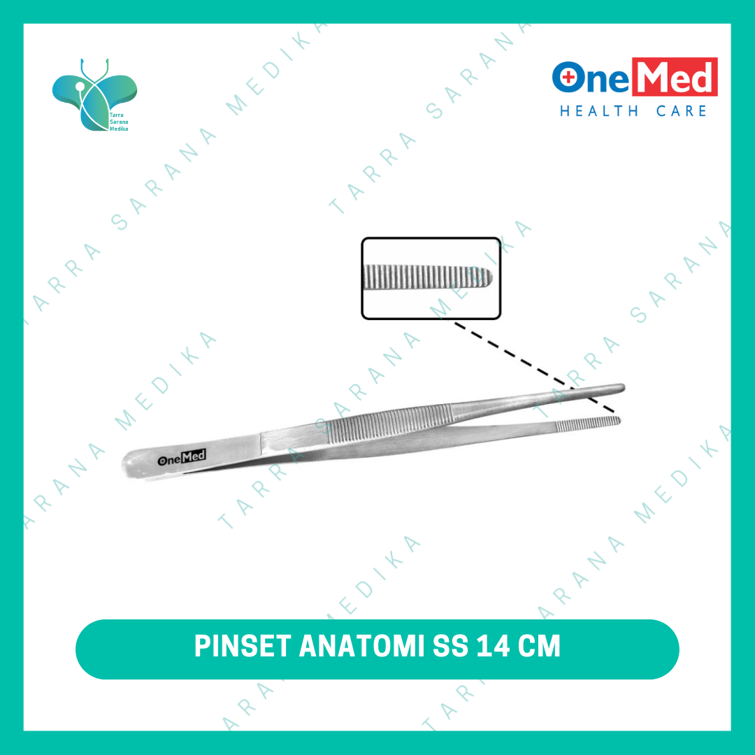 OneMed Pinset Bedah Anatomi Stainless Steel 14cm Lazada Indonesia