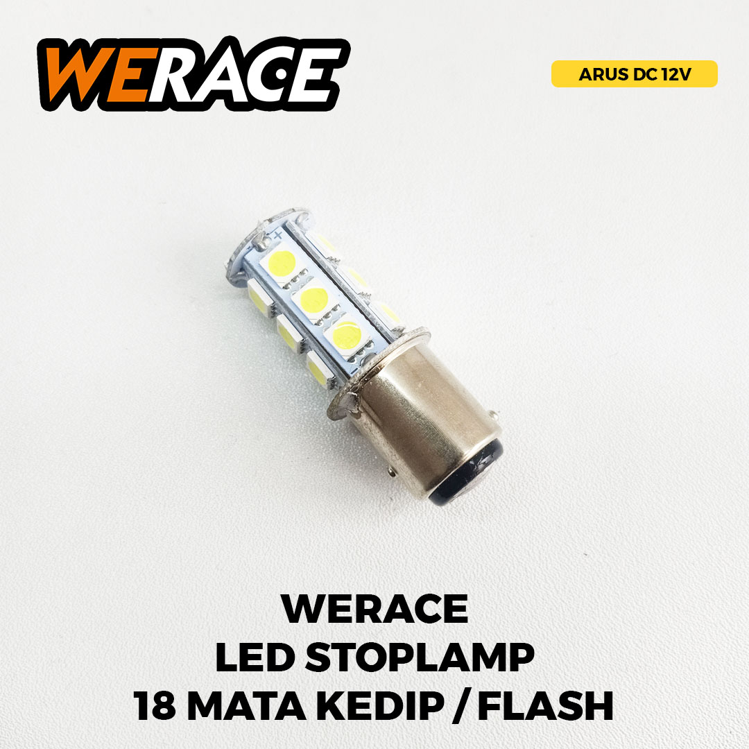 Werace Lampu Stop Led Model Jagung Mata Flashing Kedip Harga Per