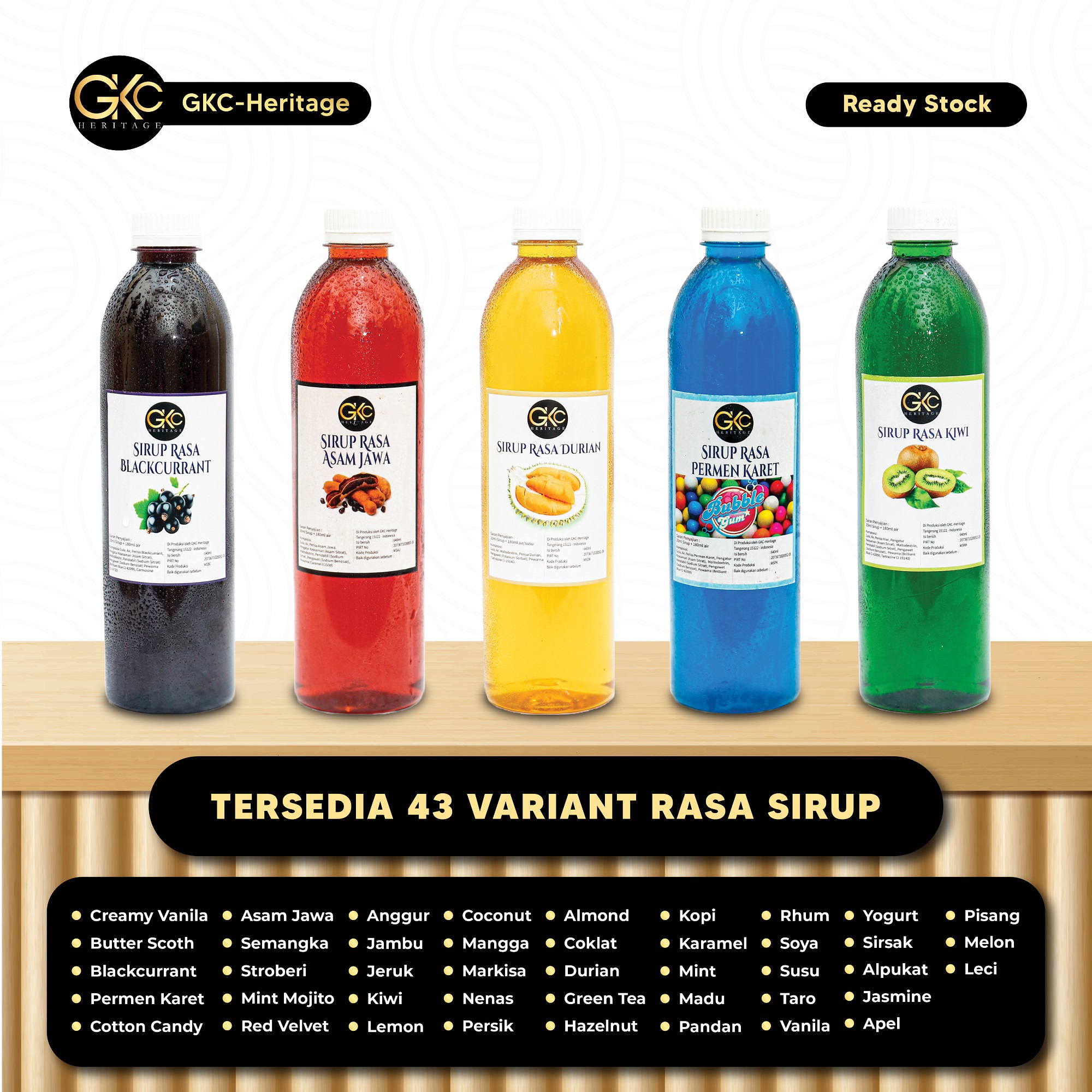 Sirup Aneka Rasa Minuman Ml Gkc Heritage Lazada Indonesia