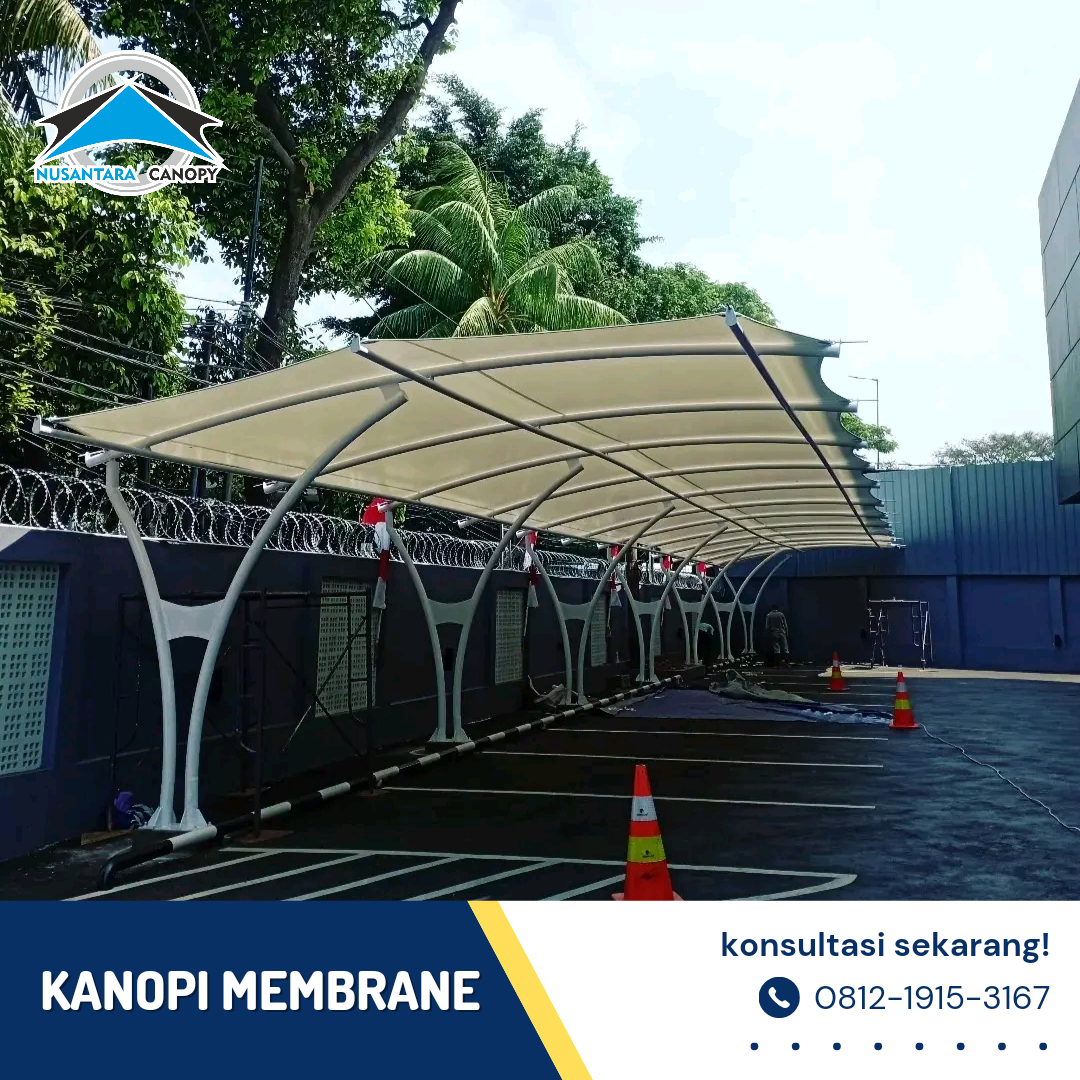 Canopy Membran Bergaransi Tenda Membrane Tempat Parkir Jakarta