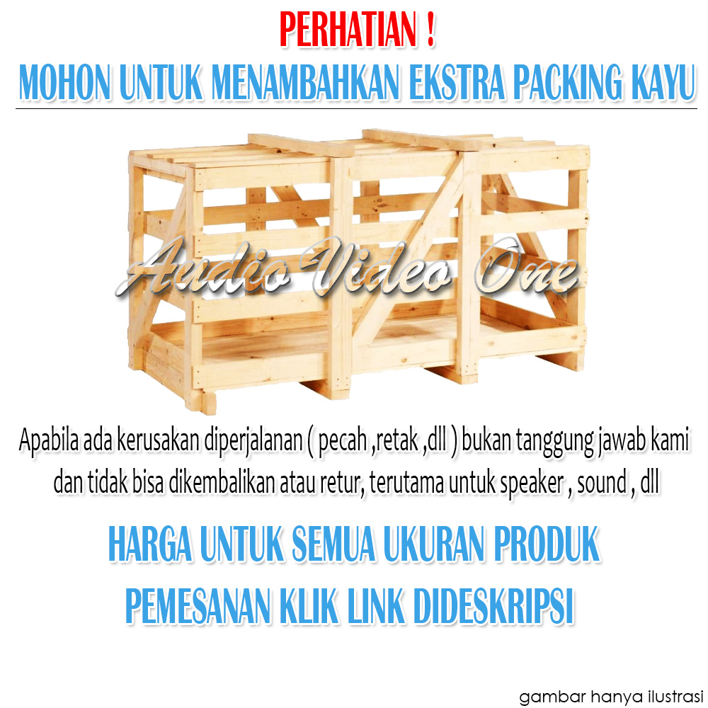 PACKING EKSTRA TAMBAHAN PEKING KAYU UNTUK SEMUA UKURAN YANG DIBELI