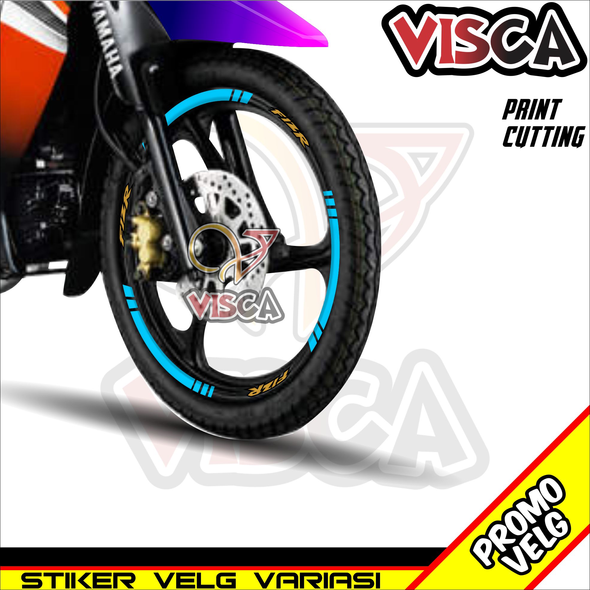 Stiker Velg List Velg Motor Cutting Sticker Velk F Zr Variasi F Zr