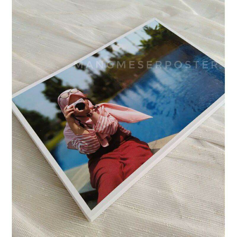 Photo Wall Premium Cetak Foto Custom Plus Frame Blok 3D Ukuran Square