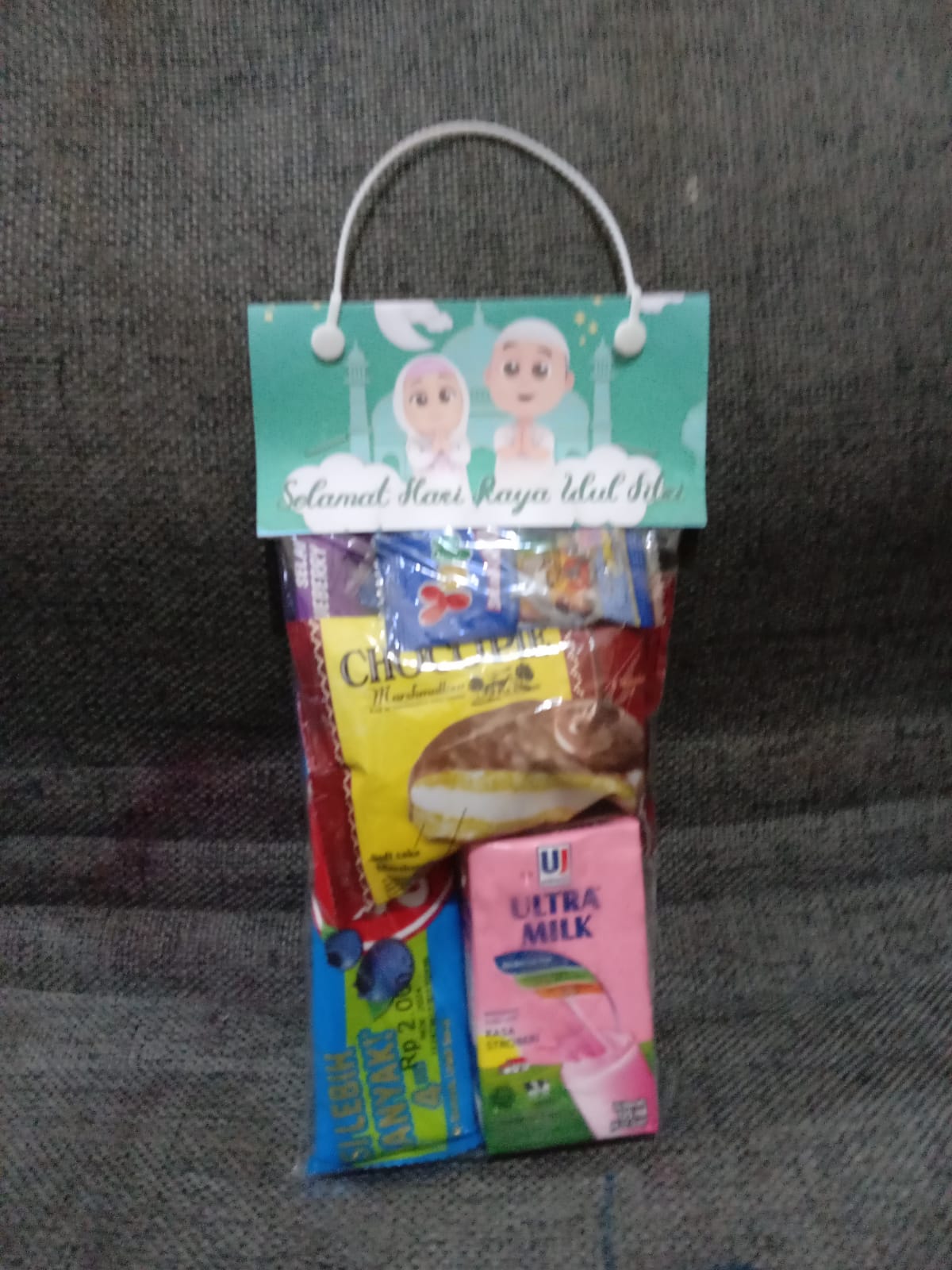 X Tas Snack Lebaran Isi Pcs Label Snack Idul Fitri Plastik