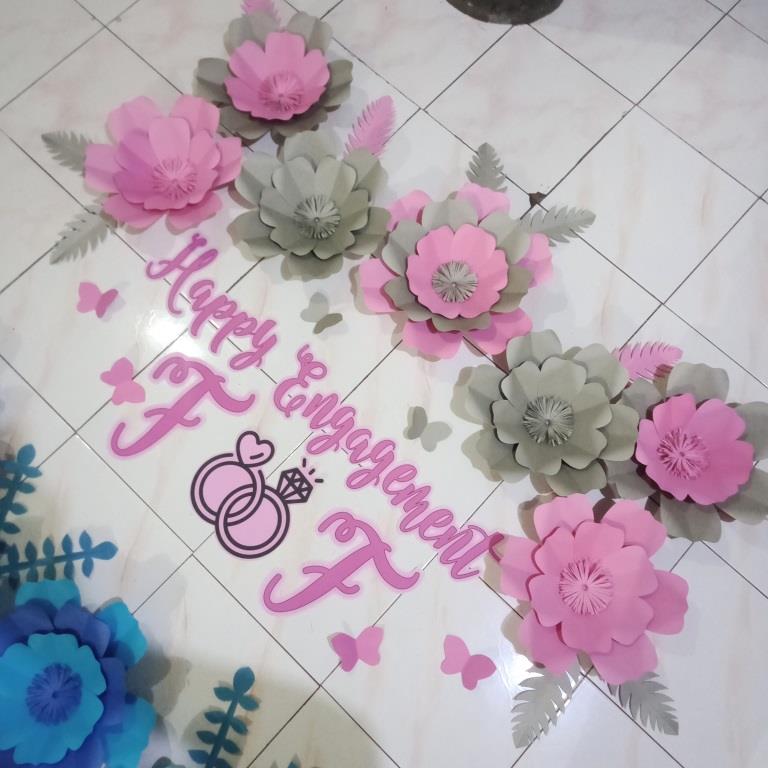 Bunga Kertas Paper Flower Dekorasi Khitan Wedding Tasyakuran Hiasan