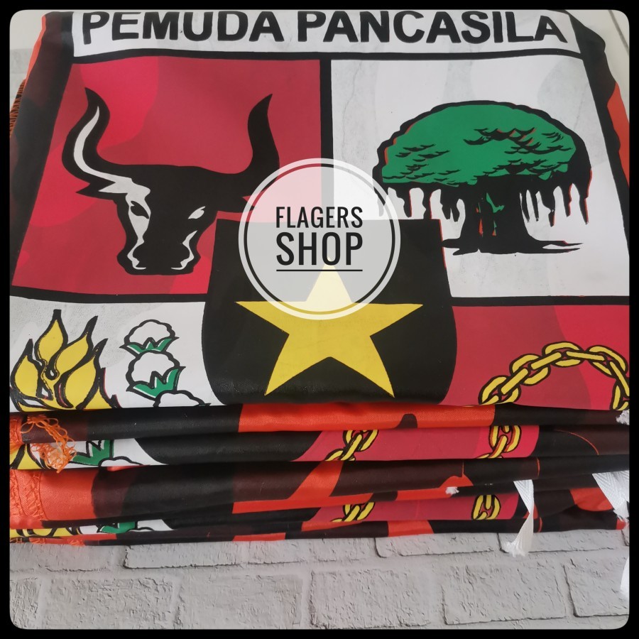 100 Pcs Bendera Pemuda Pancasila Loreng 60x90 Cm Lazada Indonesia